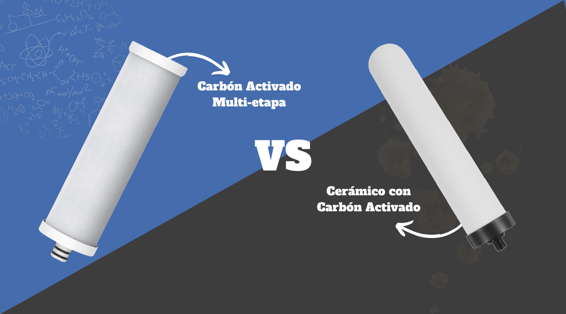 Comparamos Filtros: Cerámica con Carbón Activado vs. Bloque de Carbón Activado de Etapa Múltiple